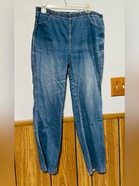 Just My Size (JMS) Women’s pullover on Denim Jeans 1X(16W) bootleg